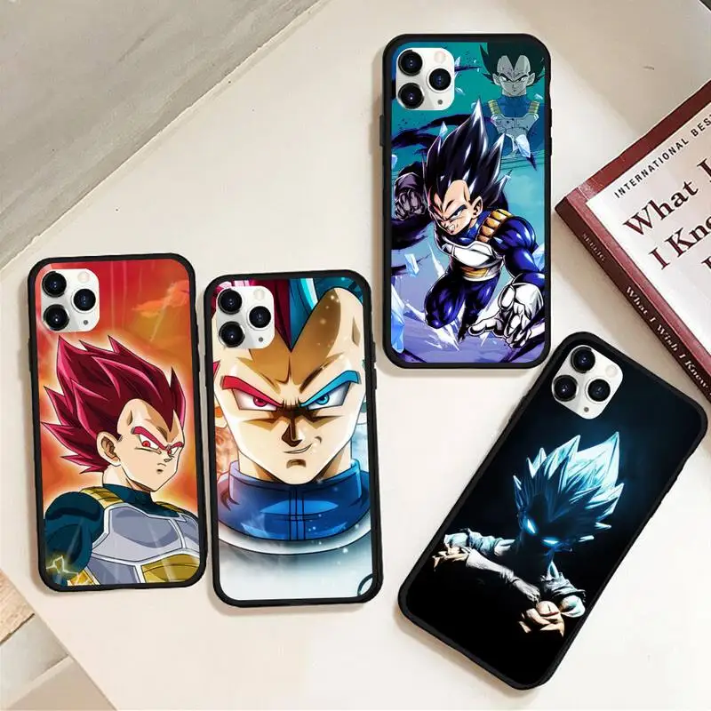 

Anime Dragon Dall Vegeta Phone Case Rubber For iphone 12 11 Pro Max Mini XS Max 8 7 6 6S Plus X 5S SE 2020 XR cover
