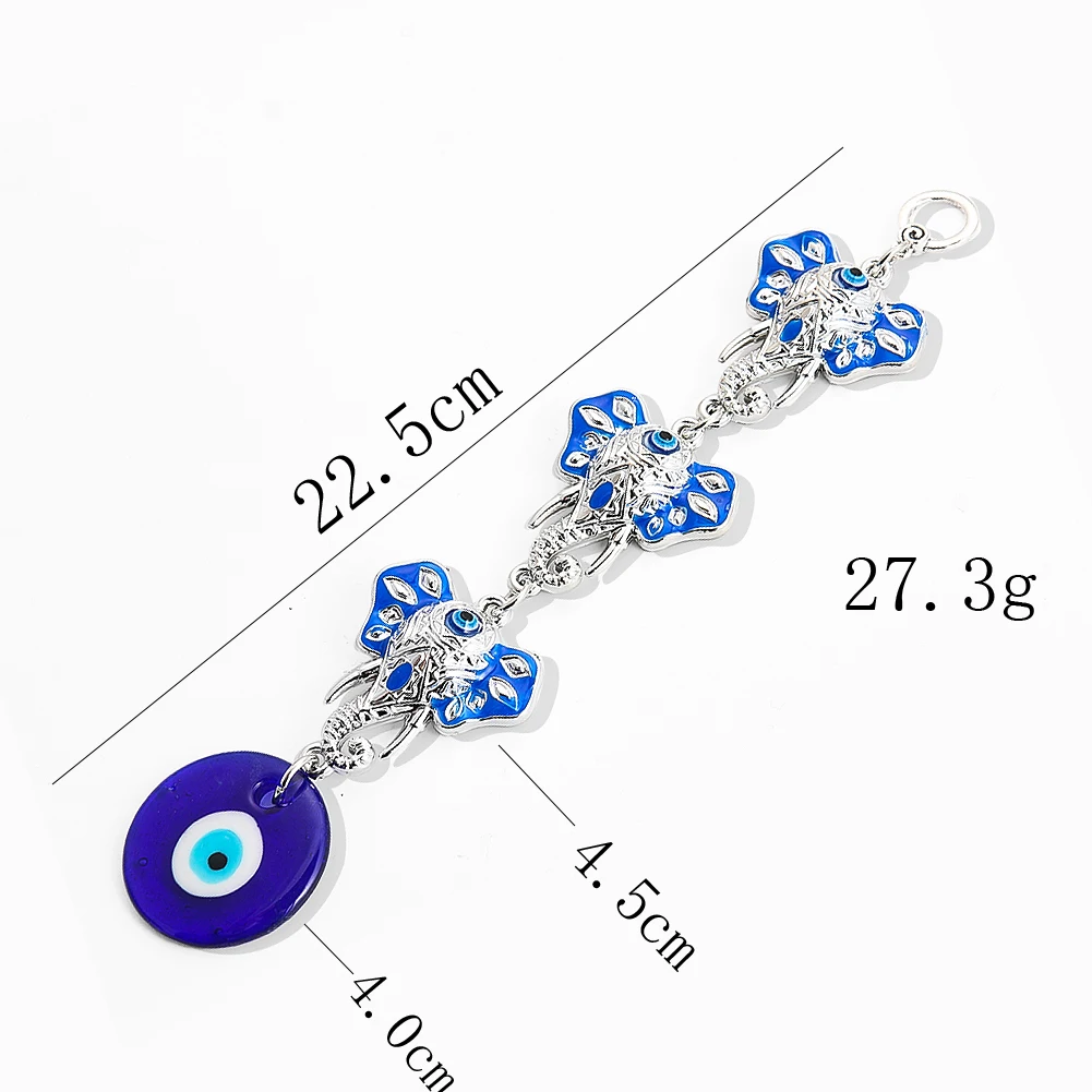 Турецкое стекло синий глаз слон настенное украшение подвеска для автомобиля