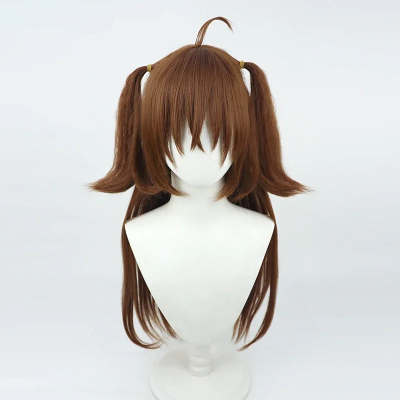 Парик для косплея аниме киририн революция коричневый конский хвост термостойкие