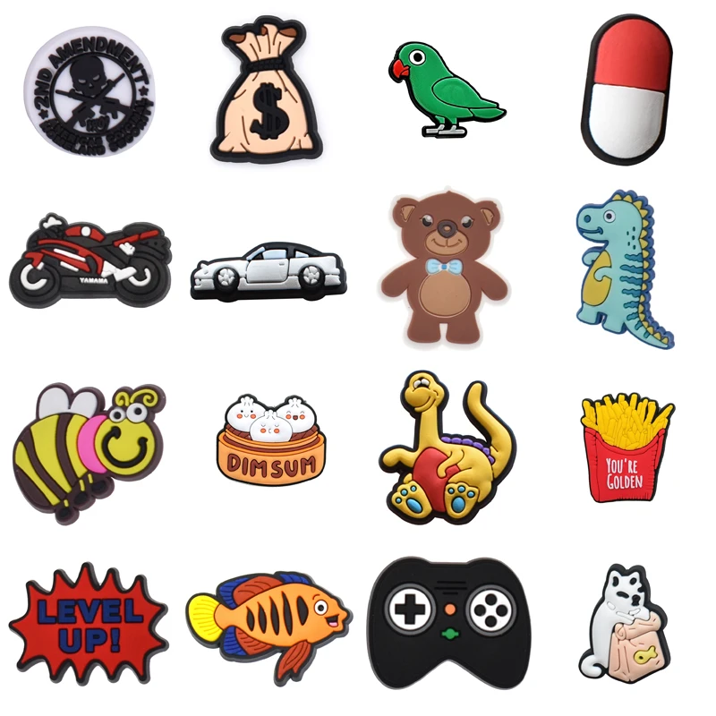 

Shoes Accessories Kids Decorations for Crocs Gifts Packs Wholesale Bulk Set Jeans Women Charm Girl Men Para Pins Shoe Charms Boy