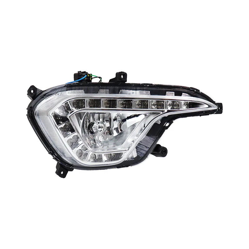 

Автомобильная часть для Hyundai Grand Santa Fe Maxcruz 2013 2014 2015, передний бампер, светодиодные дневные ходовые огни, противотуманные фары, сигнальная лампа в сборе