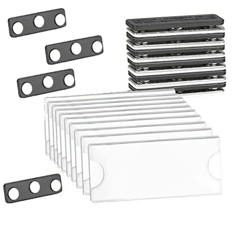 Набор Магнитных бирок с именами магнитные держатели для значков 3 сильными