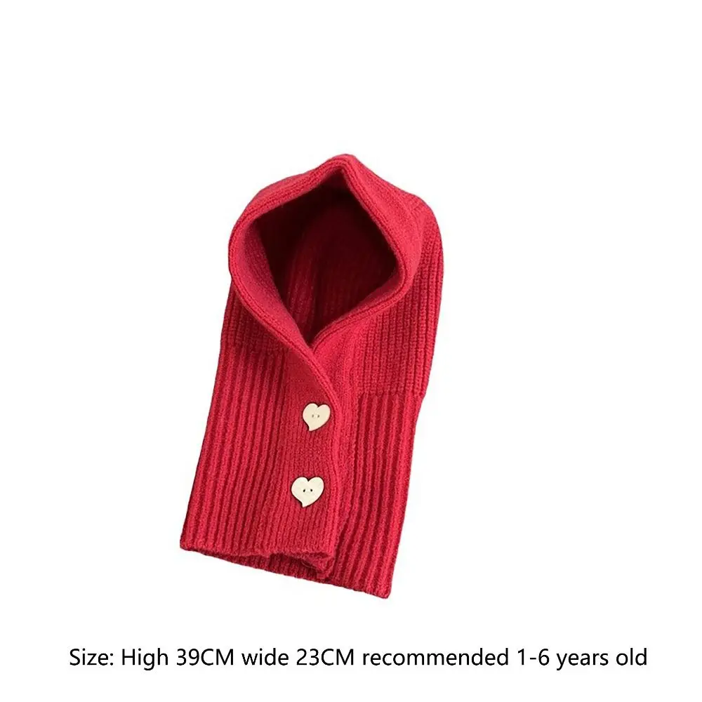 Сплошная цветная шерстяная вязаная детская шапка цельный детский шарф в