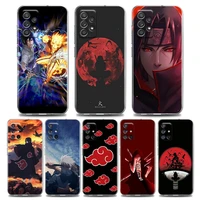 clear soft naruto case for samsung galaxy a72 a52 a32 a22 a73 a53 a71 a51 a41 a31 a21s silicone cover itachi skunk sasuke anime