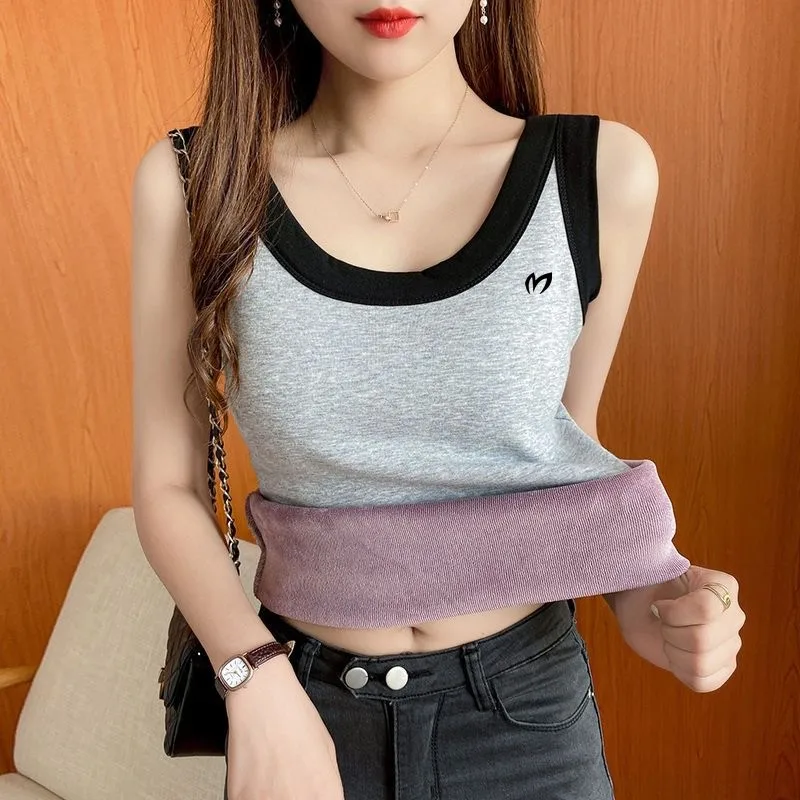 

Утепленный жилет для гольфа villus для женщин, высококачественный зимний облегающий жилет для гольфа без рукавов, модная женская одежда для гольфа