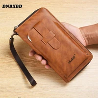 new mens wallet male phone purse card holder long business clutch bag coin purse luxury brand mens wallets carteira masculina
