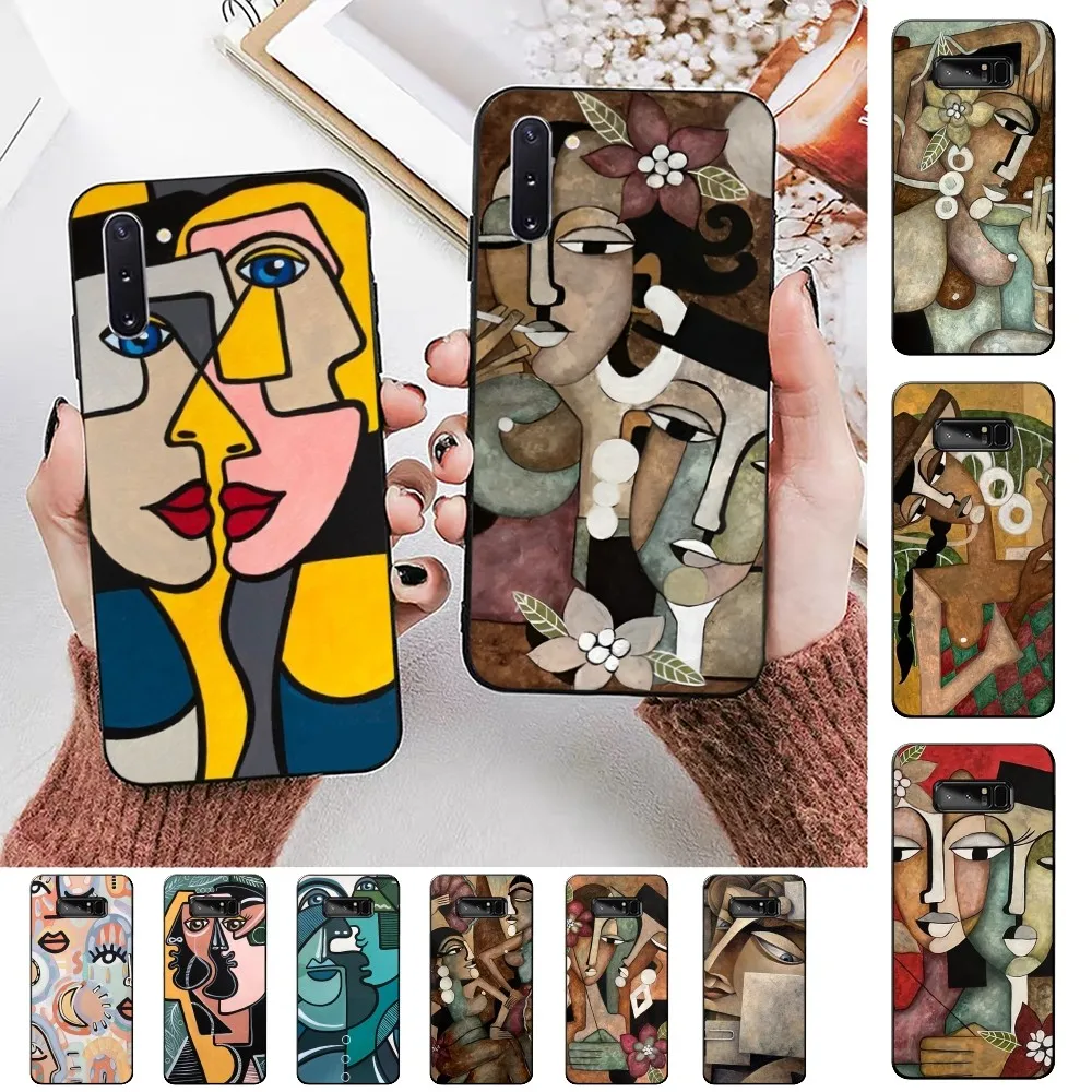 

Picasso Abstract Art Painting Phone Case For Samsung Note 8 9 10 20 pro plus lite M 10 11 20 30 21 31 51 A 21 22 42 02 03