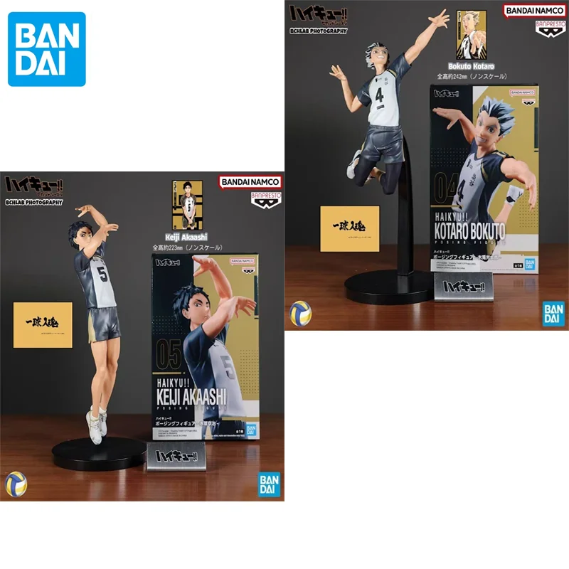 Фото В наличии оригинальная фигурка Bandai Haikyuu!! Фигурка аниме-персонажа Котаро Бокуто Акаши Кейджи, модель, игрушка, украшение, подарок №1