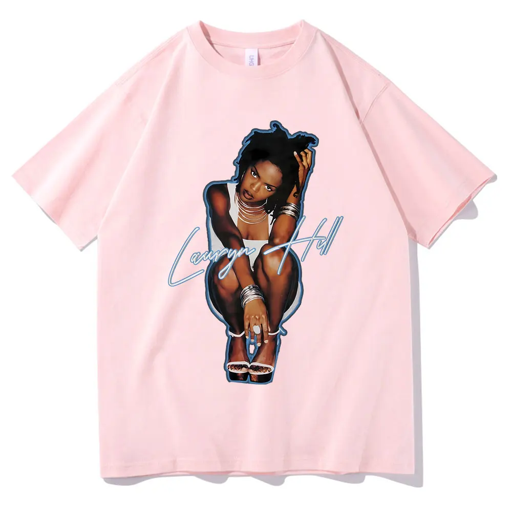 Футболка Лаурин Хилл для мужчин и женщин винтажная рубашка с коротким рукавом