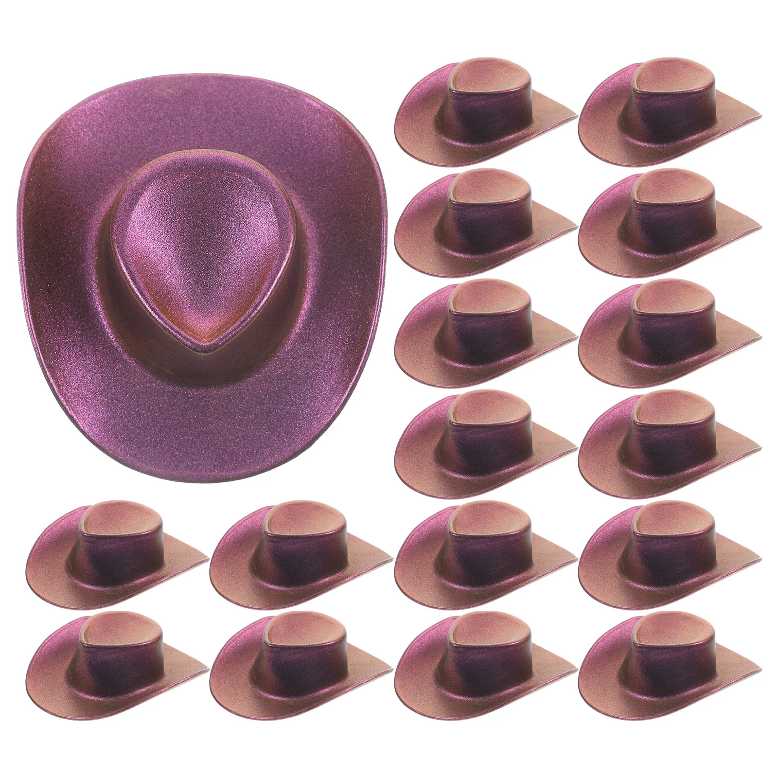 

20 Pcs Mini Hat Miniature Hats Decorations Plastic Tiny Crafts Small