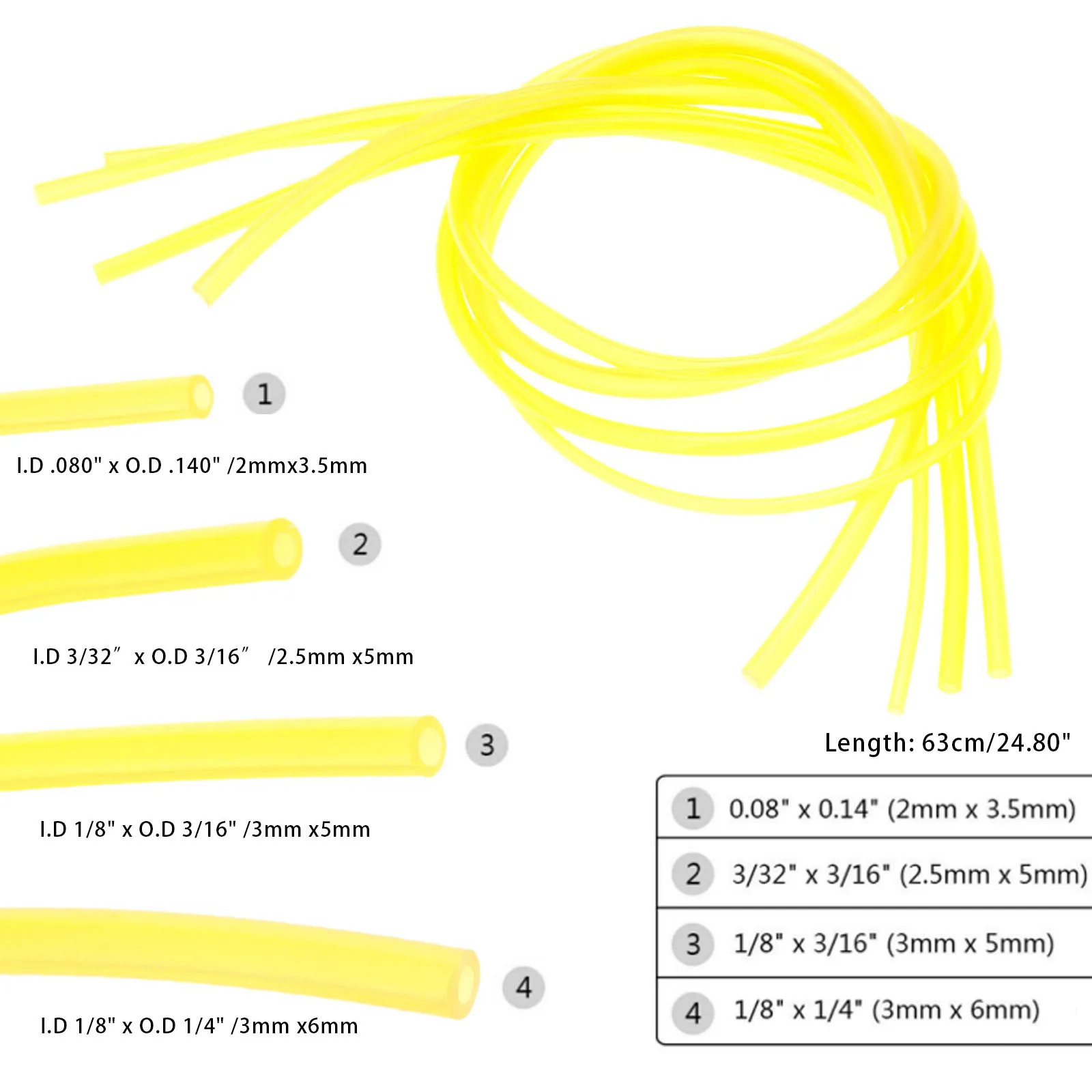 Шланг для бензиновых топливных труб DRELD, шланг для триммера, резьбовые инструменты, IDxOD 3/32 дюйма 3/16 дюйма 1/8 дюйма 1/4 дюйма 2 мм/2,5 мм/3 мм Шланг для бензиновых топливных труб DRELD, шланг для триммера, резьбовые инструменты, IDxOD 3/32 дюйма 3/16 дюйма 1/8 дюйма 1/4 дюйма 2 мм/2,5 мм/3 мм