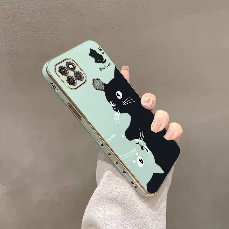 G9Power черно-белый чехол для телефона с котом Motorola Moto Cover