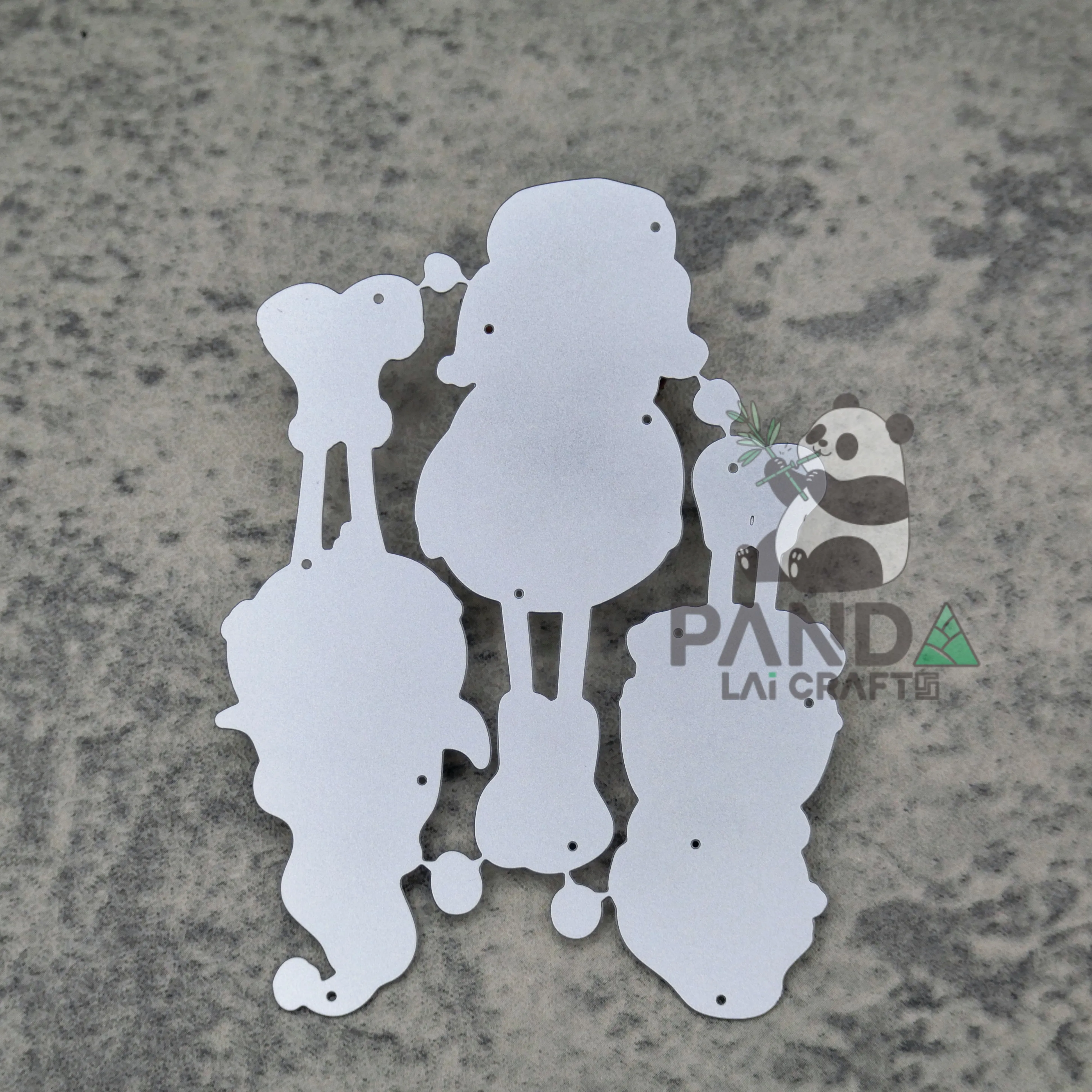 Набор штампов PANDALAI для рождественских друзей металлические штампы