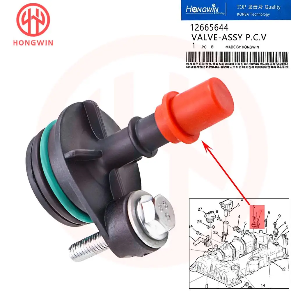 

Клапан PCV 12665644 для Chevrolet Malibu Equinox Trax Cruze Spark Volt GMC Terrain Buick Encore 10252912