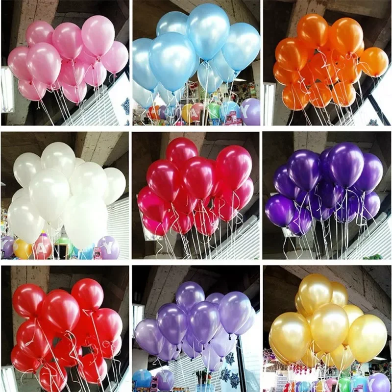 

10inch silver blue black Pearl Latex Balloon Wedding Birthday Party Decoration Inflatable balloons Helium globos