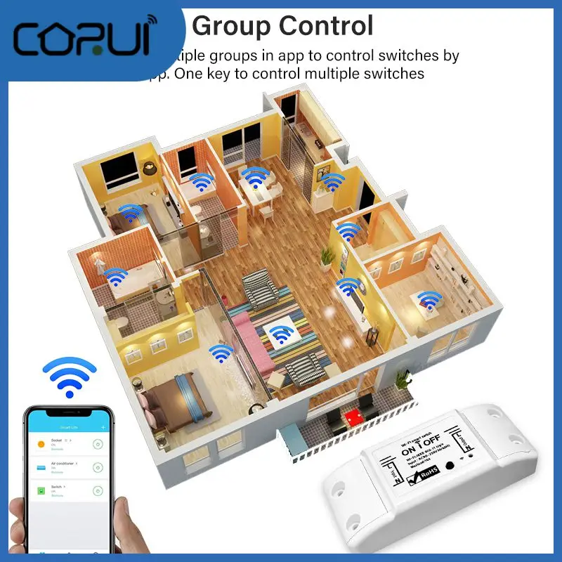 

Mini Breaker Module App Remote Control Wifi Wireless Switch 10a Diy Smart Home Smart Light Switch Tuya