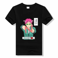 anime the disastrous life of saiki k printed short sleeve t shirt saiki kusuo harajuku hip hop casual tee tops
