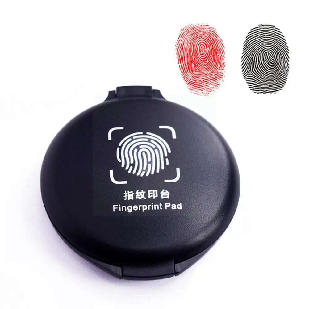 

1pc Fingerprint Ink Pad Thumbprint Ink Pad For Notary Supplies Identification Security Id Fingerprint Cards Fingerprint Kit K0z6
