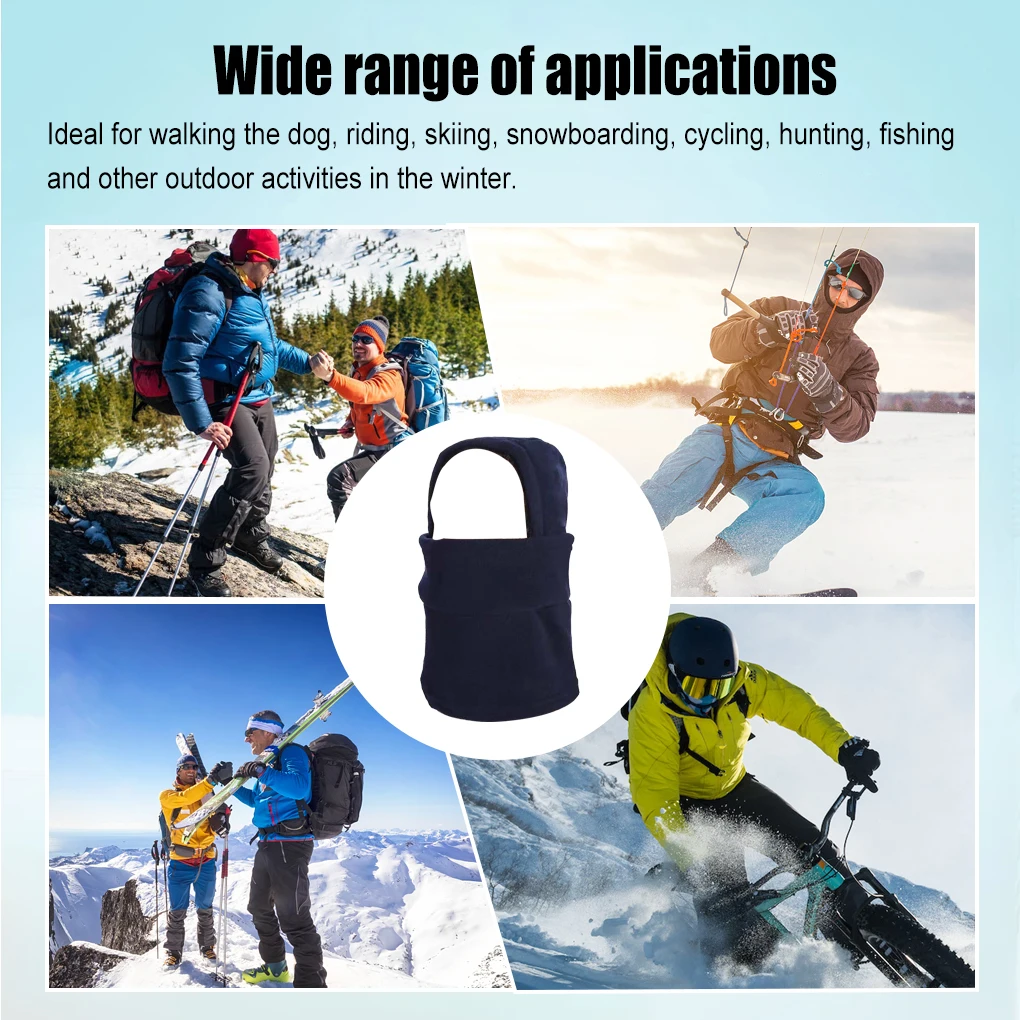 

Шляпа ветрозащитная теплая капюшон для катания на лыжах с полным покрытием раньше облегающие зимние походные рыбалки для верховой езды чер...