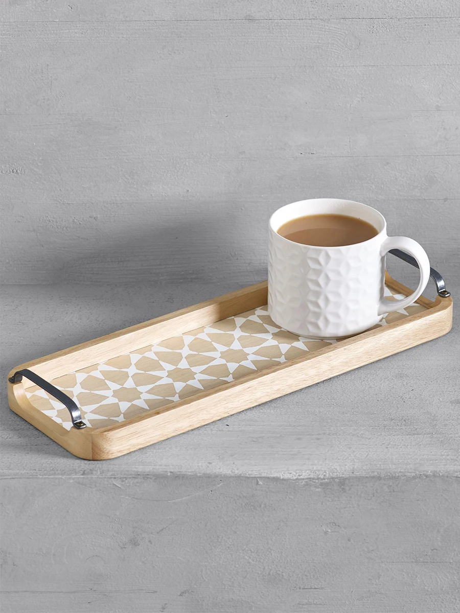 

Trays for Serving Coffe Modem Tray Decoration on Table Stand Wooden Plates Rectangle Single Storage Organizer Household Items