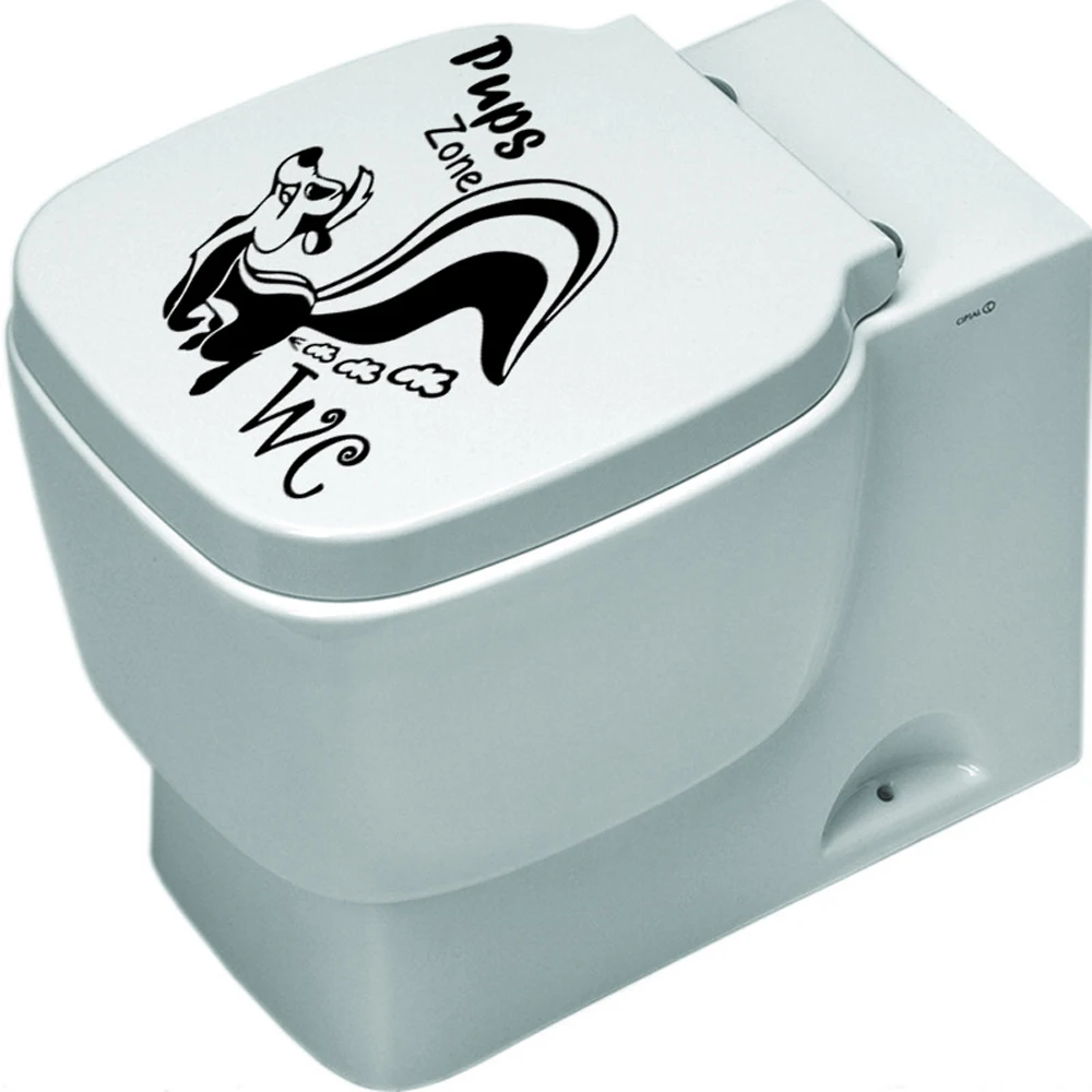 Наклейка на унитаз Fuuny белка водостойкая съемная наклейки с животными стену | Дом