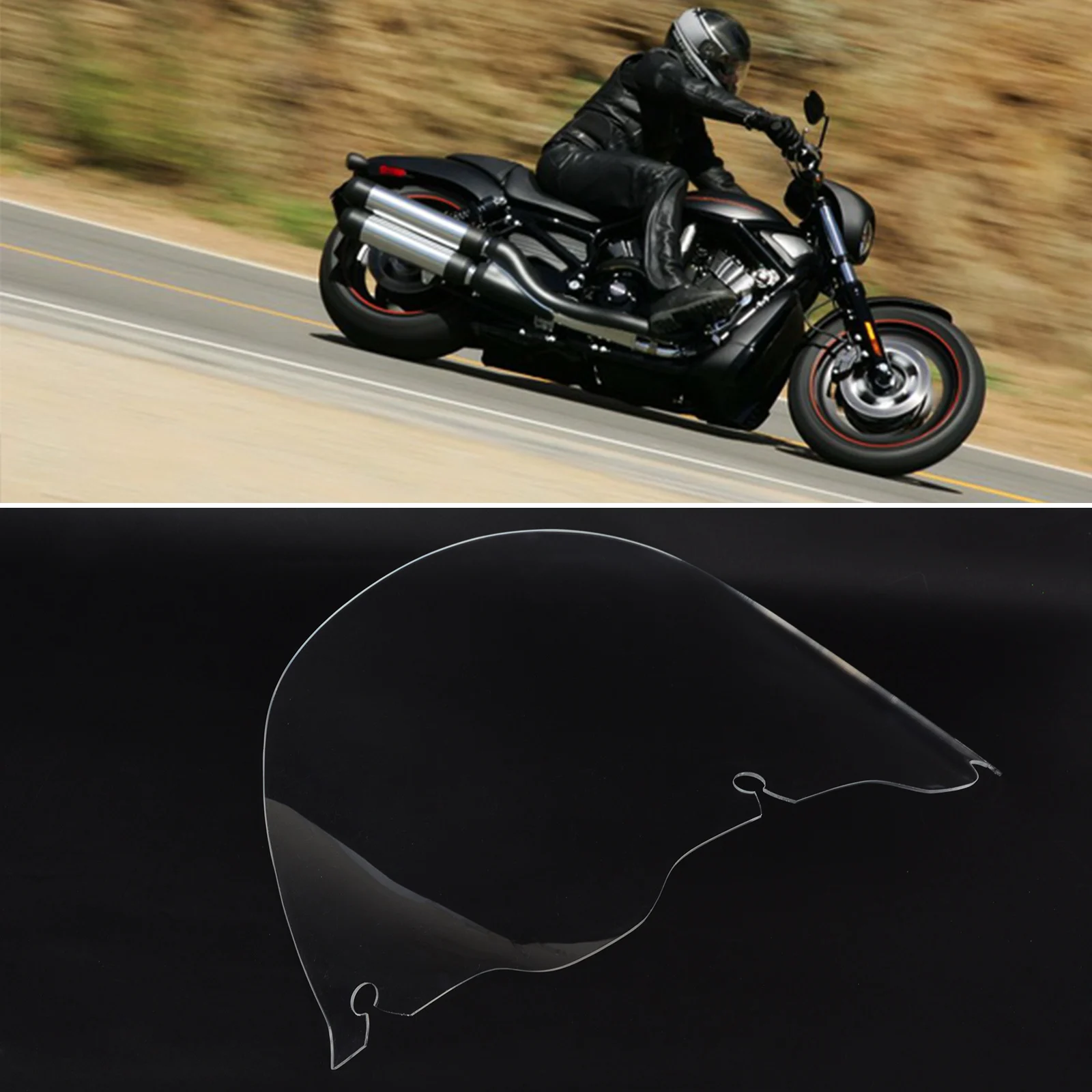 

Clear 13" Windshield Windscreen for 96-13 Harley Electra Street Glide Touring