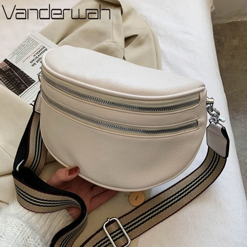 

Women Multi-zipper Crossbody Fashion Shoulder Bag High Quality Large Saddle Bags Luxury Woman Designer Handbags and Purses Bolsa