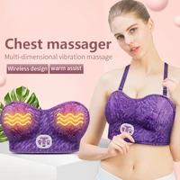 electric breast massage enlargement lifting chest massager vibration heating wireless sexy bra shaping nipple relax anti sagging