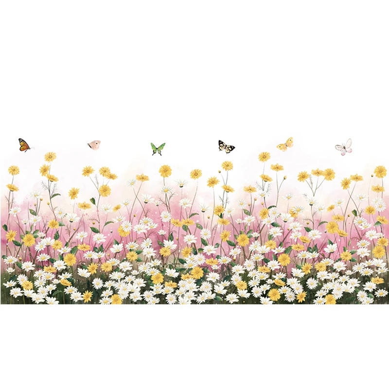 1 шт. настенные наклейки с растениями для дома гостиной декоративные виниловые