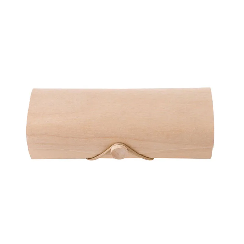 

Portable Wooden Sunglasses Box Case Eye Glasses Clam Shell Protector