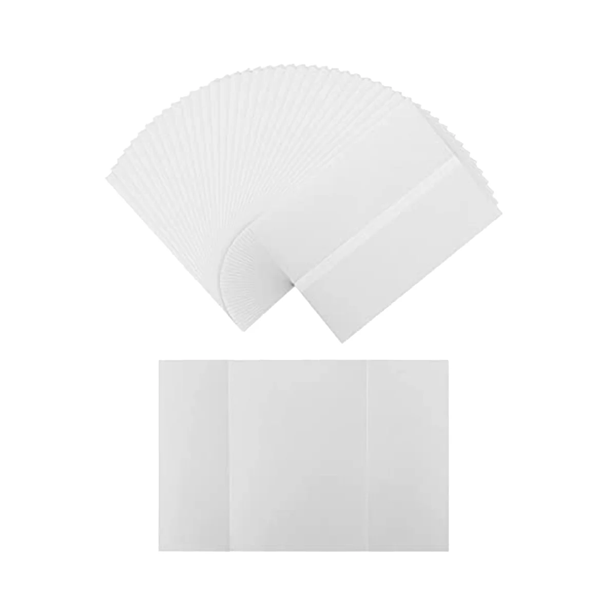 

100 Pcs Pre-Folded Vellum Paper for Invitations, Vellum Paper 5x7In Jackets for Wedding Baby Shower Birthday Party