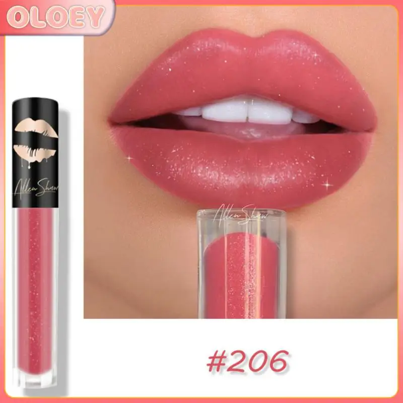 

Non-stick Cup Lip Gloss Long Lasting Moisturizing Liquid Lipstick Glitter Female Cosmetics Lip Tint Waterproof Lip Glaze