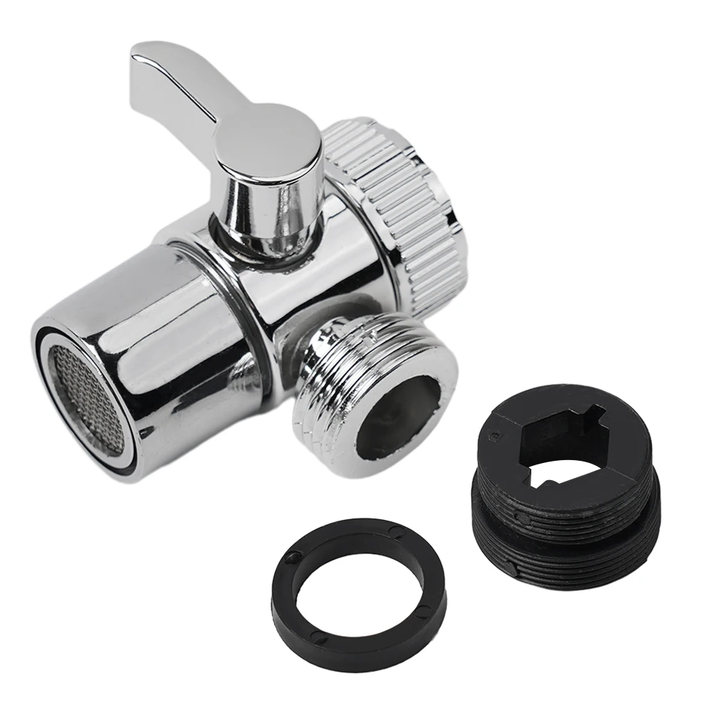 

Brand New Home Improvement Faucet Diverter Faucet Adapter Three-way Chrome M22 X M24 Plastic Water Tap Connector