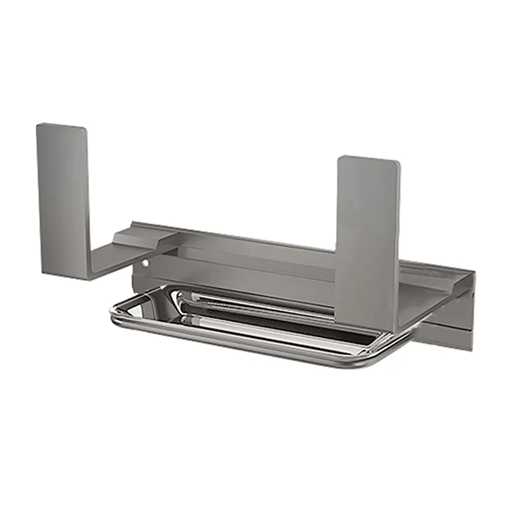 

Pot Lid Holder Wall-Mounted Hanging Holder For Pan Pot Cover Rack Shelf Stand Holder Aluminium Kitchen Storage Rack Organizer