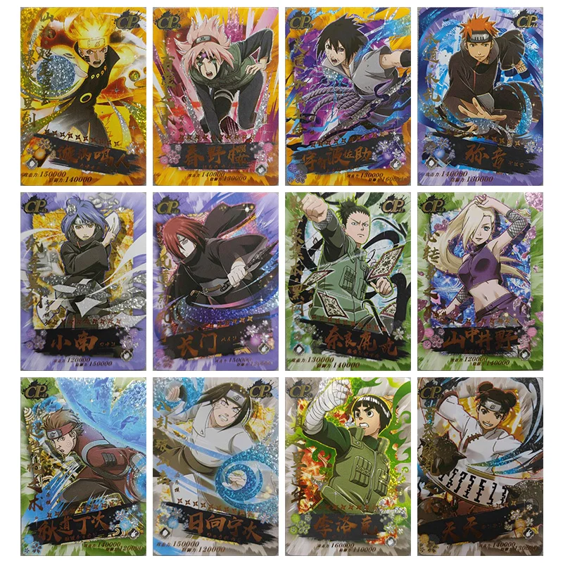

Anime NARUTO Kawaii CP Flash Card Uchiha Sasuke Haruno Sakura Konan Tenten Tsunade Toys for boys Collection Card Birthday Gift