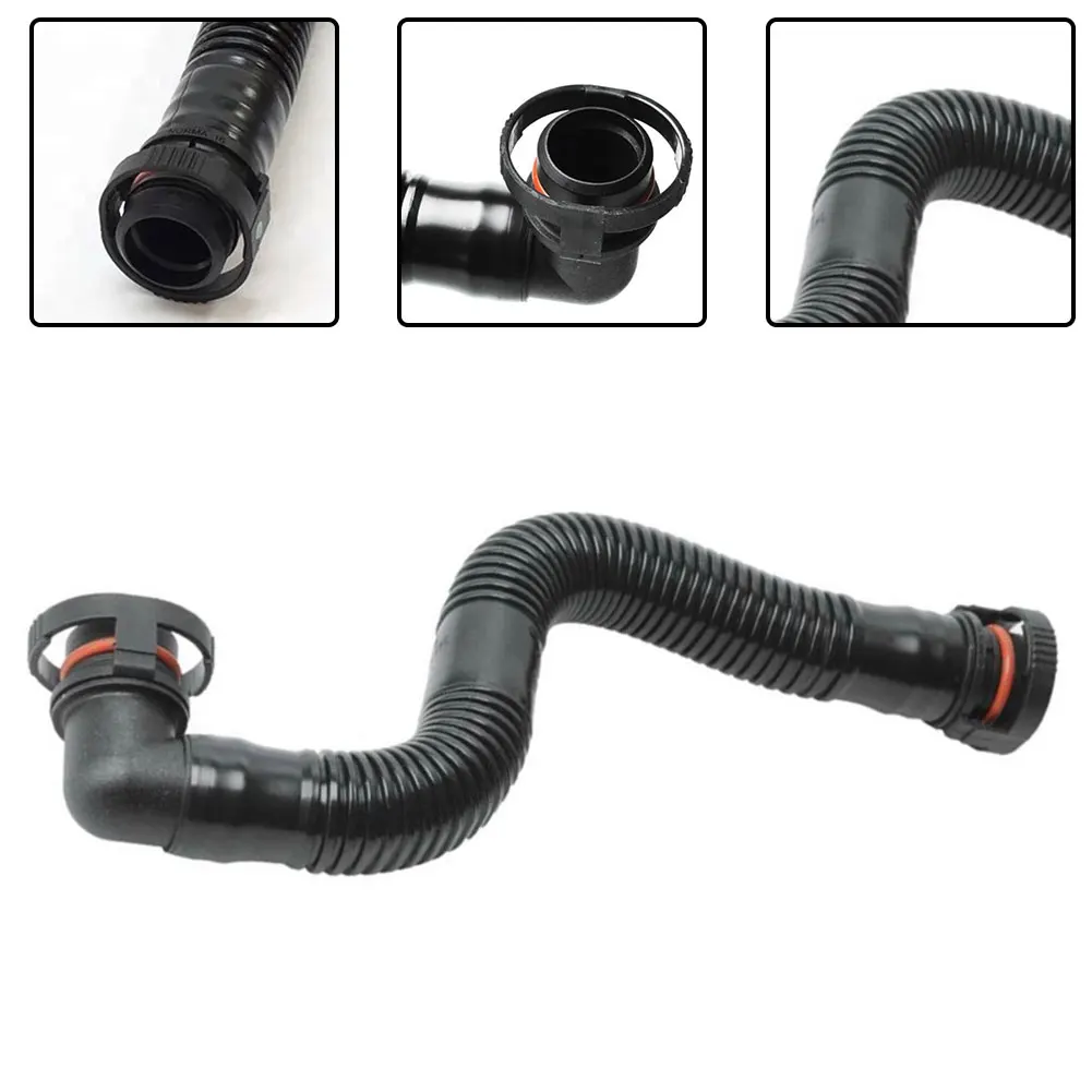 

1pc Car Engine Crankcase Breather Hose 94810721702 For Porsche Cayenne 2003-2006 4.5L V8 Black Engine Crankcase Breather Hose