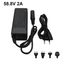 58 8v 2a lithium ebike charger for 51 8v 52v 14s li ion electric bike scooter bicycle battery charger adapter gx16 xlrm with fan