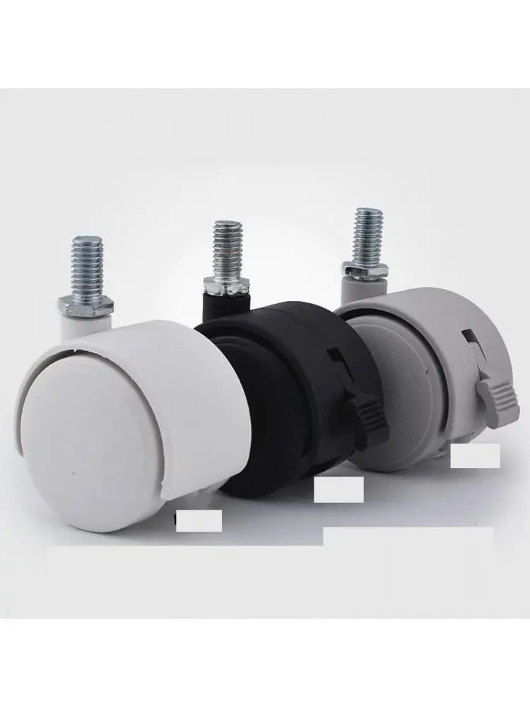 

4 Pcs/Lot 1.5 Inch Environmental Protection No Braked Export Color Screw 8mm Universal Wheel Furniture Desk Cabinet