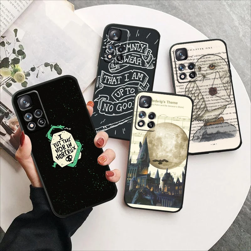 

H-harrys Awesome For Xiaomi Redmi Note12 Pro Plus 11 11T 10 9 8 Pro Lite Pro Max 5G 4G Silicone Black Phone Case