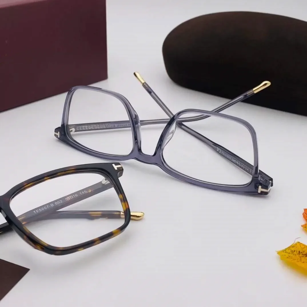 Бренд Tom винтажная квадратная оптическая оправа для очков модная ацетатная