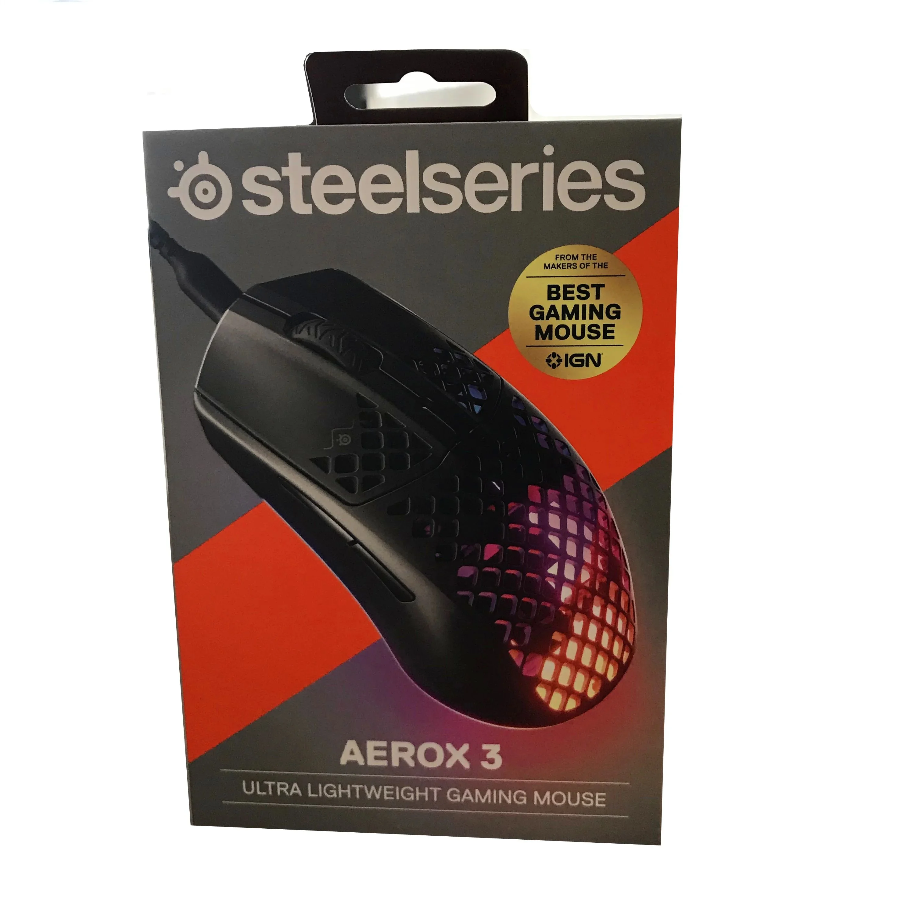 Проводная игровая мышь SteelSeries Aerox 3 8500 CPI оптический датчик TrueMove Core сверхлегкая