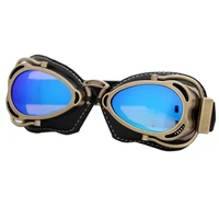 retro motorcycle goggles helmet steampunk copper flying motogoggle vintage pilot biker eyewear protective glasses
