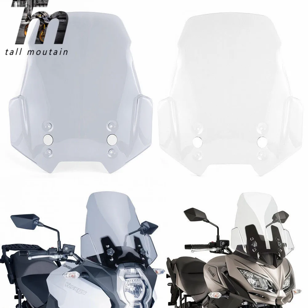 

For Kawasaki Versys 1000 KLZ1000 LT 2015-2018 Versys 650 KLE 650 2015-2019 Windscreen Windshield VERSYS1000 Wind Deflectors 2017