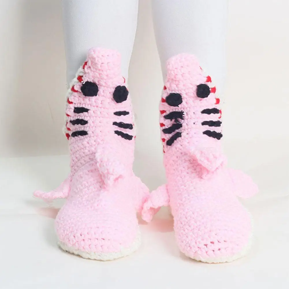 

Женские/мужские зимние теплые носки, вязаные теплые плотные рождественские носки-хамелеоны с рождественским подарком, носки Shark Catoon M3v2