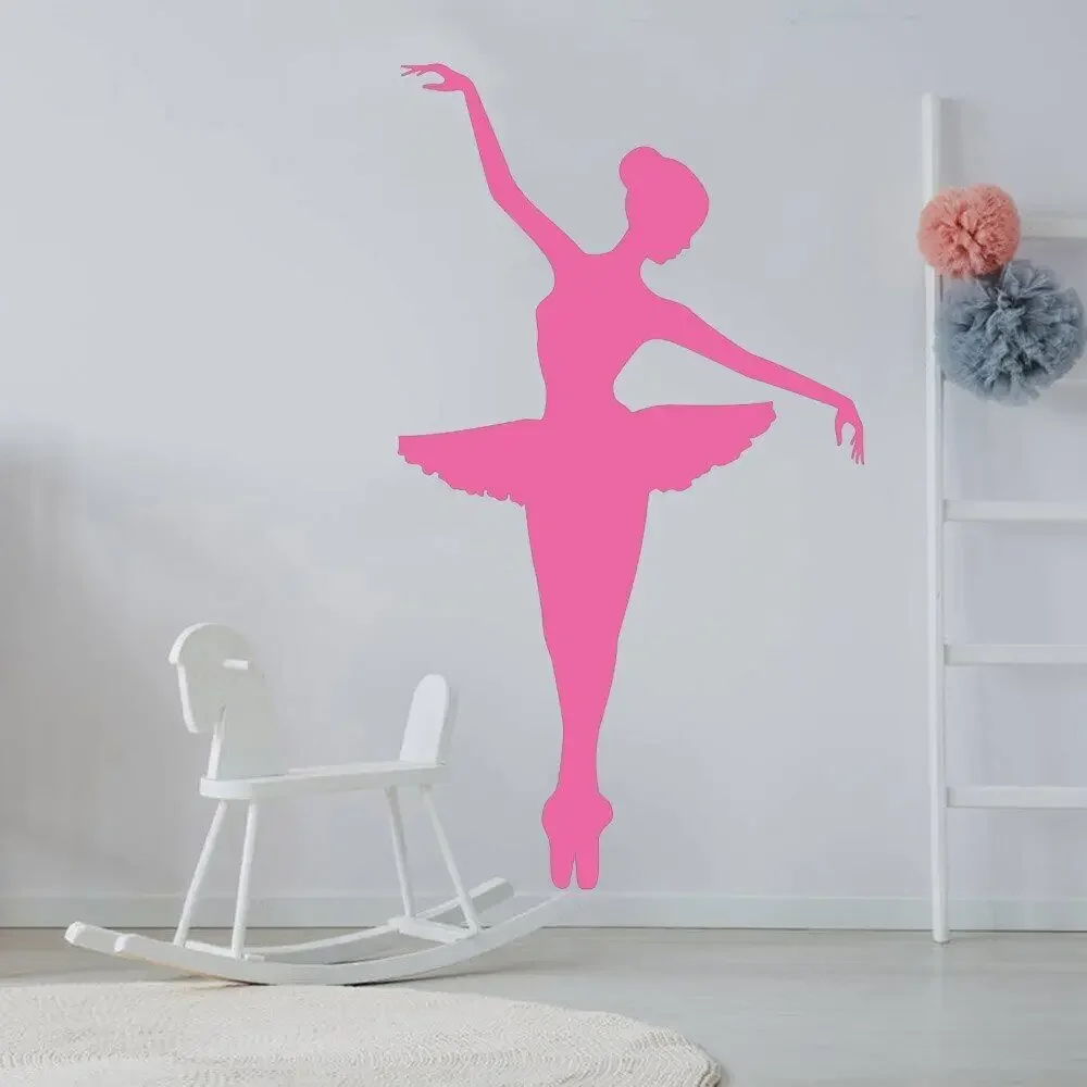 Балерина наклейка на стену классная танцовщица танцы балет виниловые детские