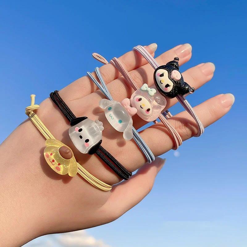 

Korean Style New Cartoon Hair Ring Cute High Elasticity Sweet Mori Rubber Band Headdress Female