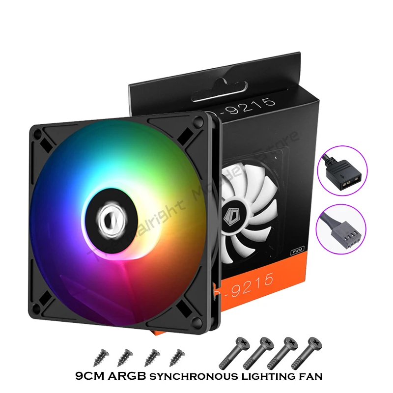 Кулер для ЦП RGB 90 мм 4 контакта 5 В 9015/9215 шт. | Компьютеры и офис