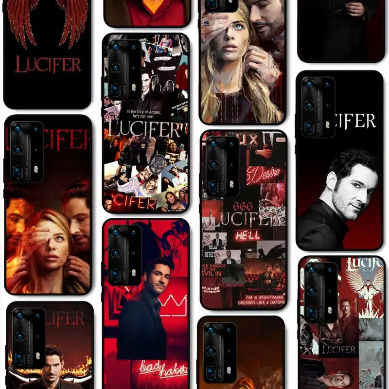 

American TV Degenerate angel Lucifer Phone Case for Huawei P50 P40 E P30 P20 Pro P10 Lite P Smart Y6 Nova3E Honor10 Cover