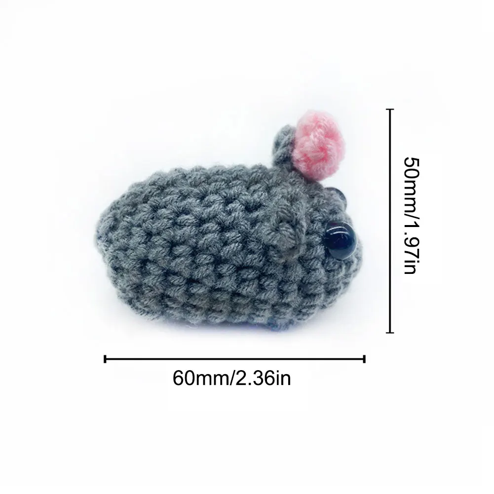 Брелок для ключей Smut Hamster Kawaii Sad плюшевая игрушка вязаные крючком куклы от машины