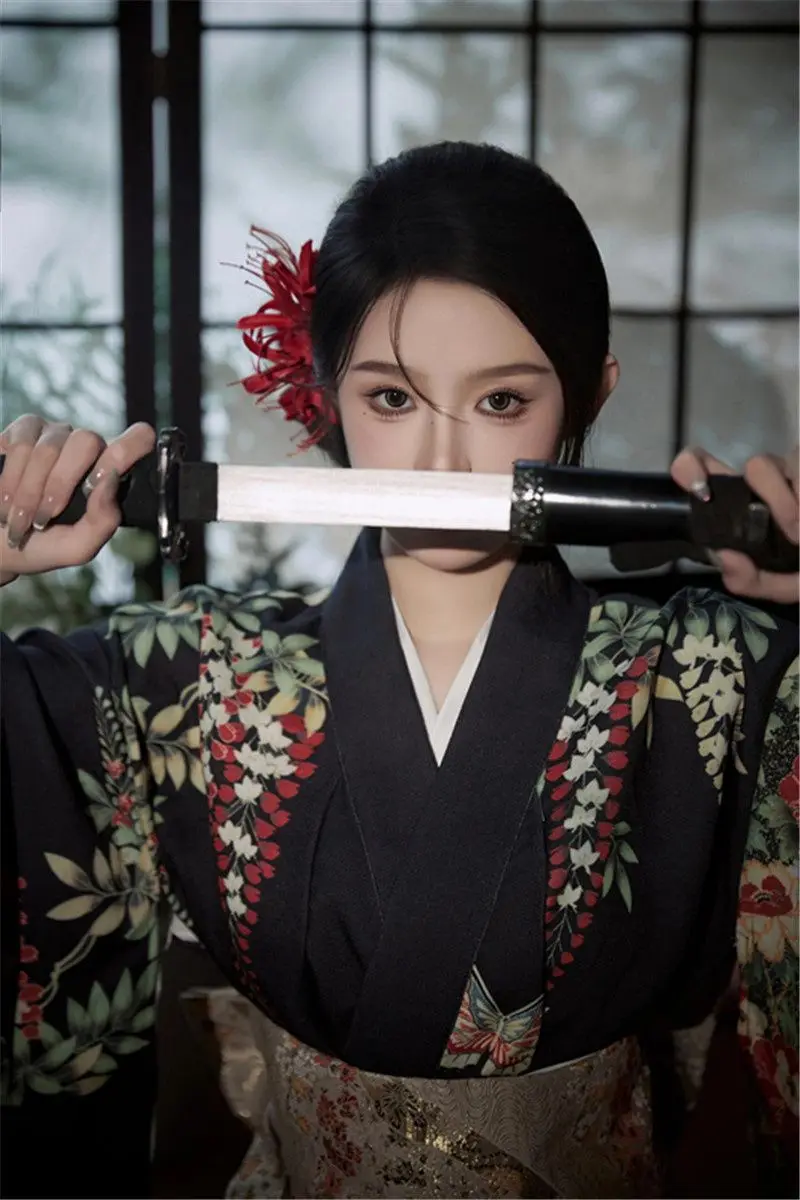 Кимоно женское традиционное в японском стиле юката хаори косплей-блузка женская